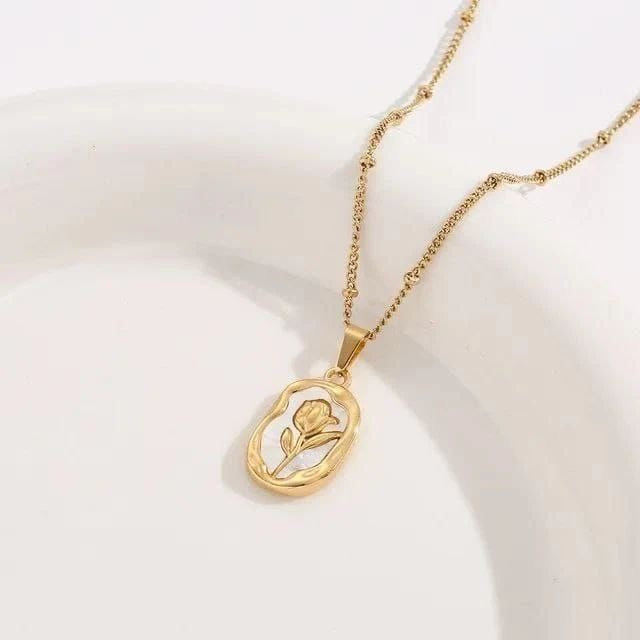 Rose Anti Tarnish Necklace