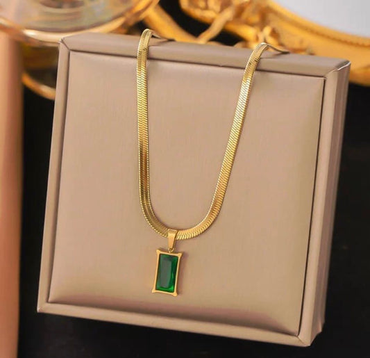 Square Anti-Tarnish Necklace