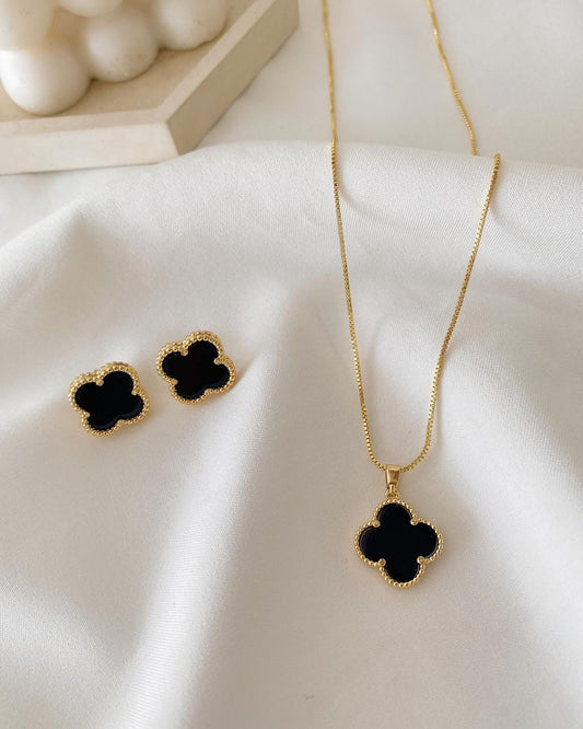 Clover Necklace & Earring